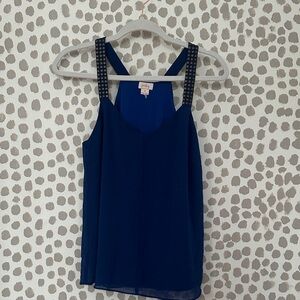 Royal Blue Camisole with Studded Straps